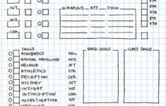 D&amp;D Character Sheet - Graph Paper Download Printable Pdf inside Dnd Grid Paper Printable