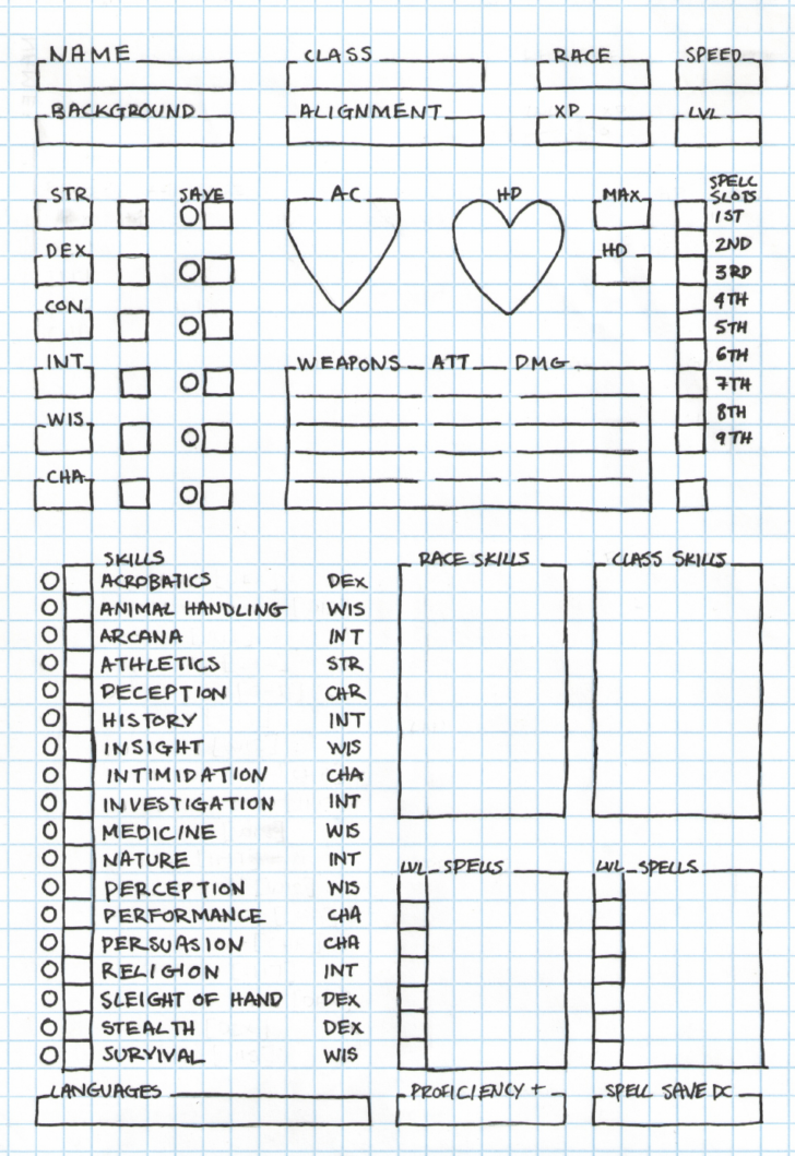 D&D Grid Paper Printable