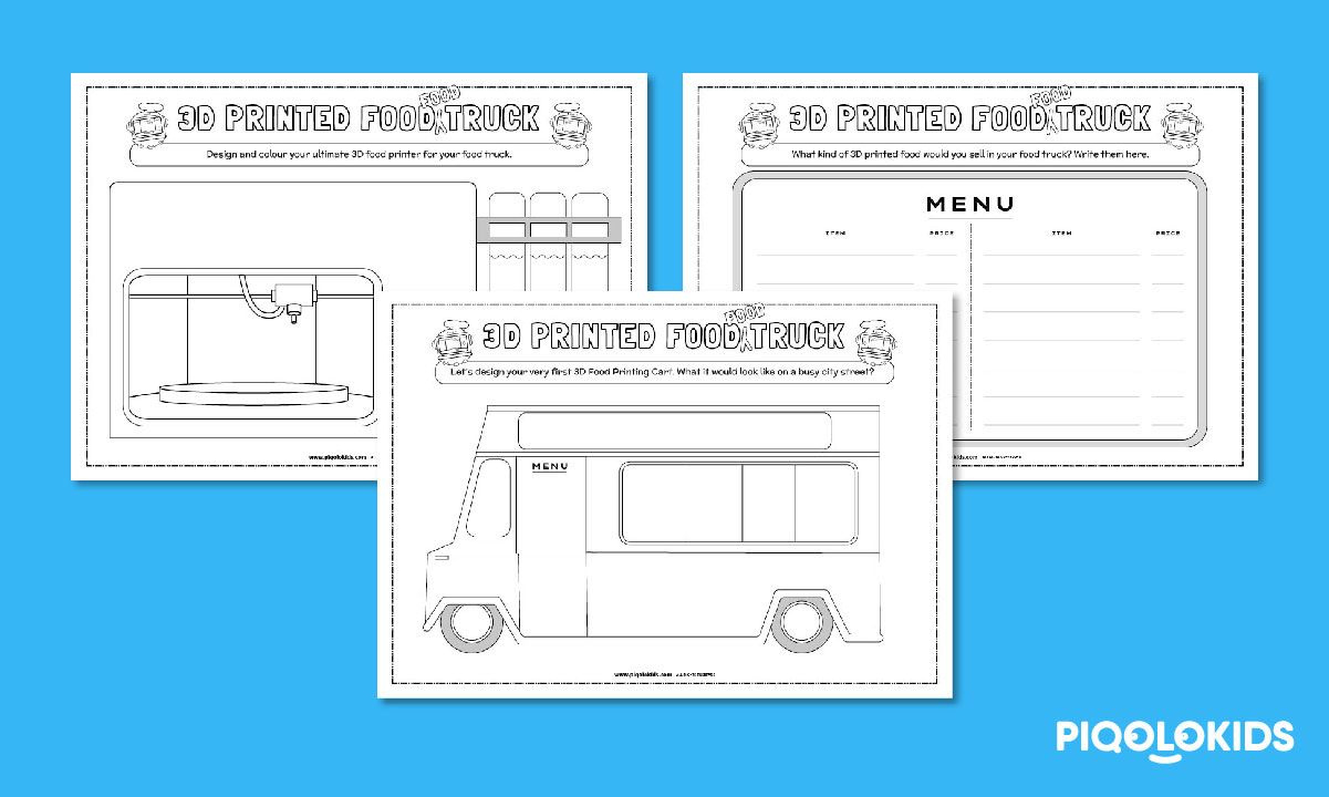 Design Your 3D Printed Food Food Truck: Creative Printable intended for Printable Paper Food Truck Template