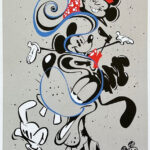 Disney Trio Paper Printmike Kunkel (Signed + Sketch) In Goofy Printable Paper