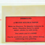 Dissolvo – Jackson'S Ridge Regarding Printable Paper That Dissolves In Water