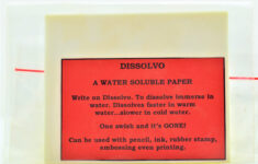 Dissolvo – Jackson'S Ridge regarding Printable Paper That Dissolves in Water