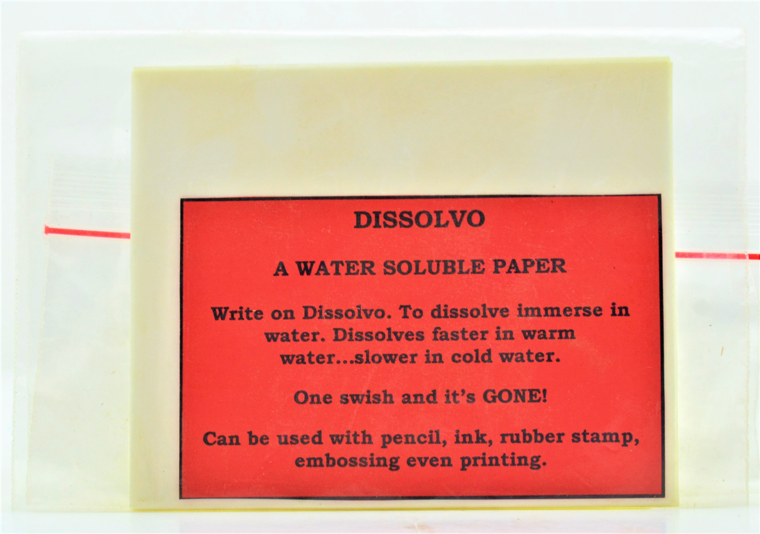 Dissolvo – Jackson&amp;#039;S Ridge regarding Printable Paper That Dissolves in Water