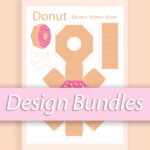 Diy 3D Donut Paper Food / Printable Template In Printable Paper Food Templates