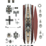 Diy Battleship Paper Model For Printable Paper Battleship Model