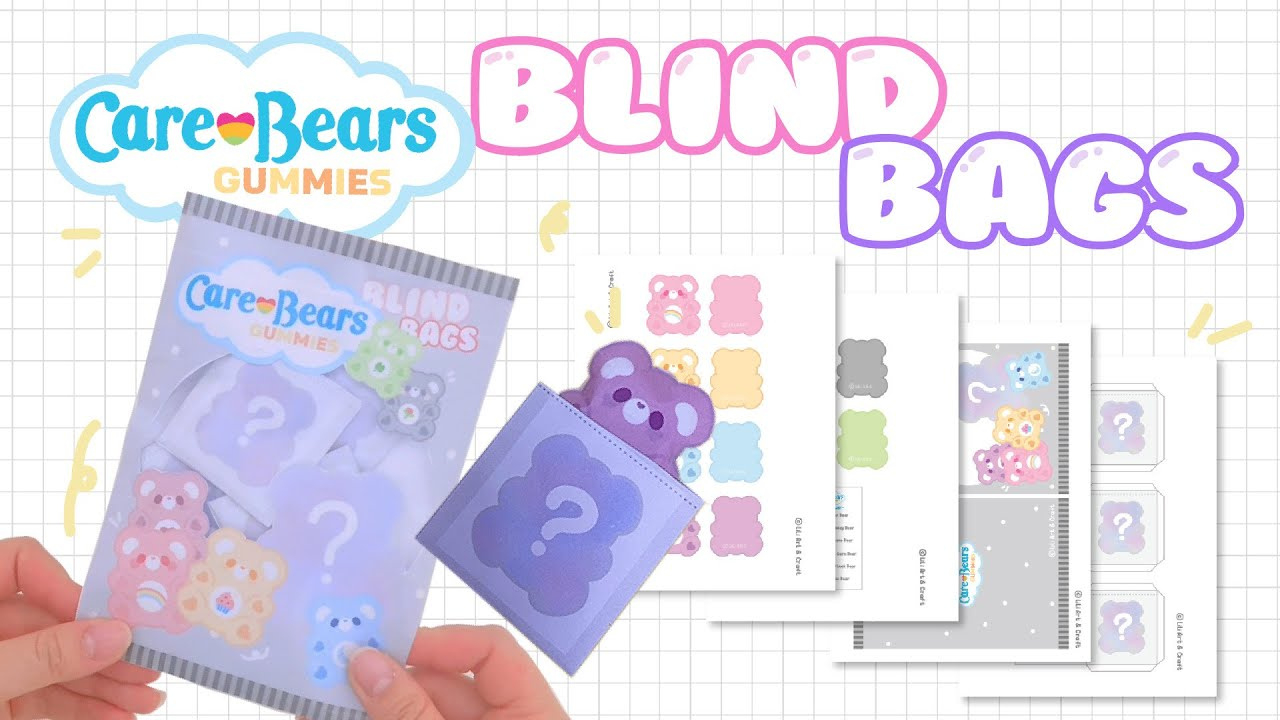 Diy Care Bears Mystery Blind Bags [Free Template] throughout Printable Paper Blind Bag
