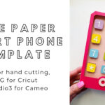 Diy Easy 3D Paper Craft Project   Cute Kawaii Smart Phone Paper Toy   Free  Handmade Templates For Printable Paper Phone
