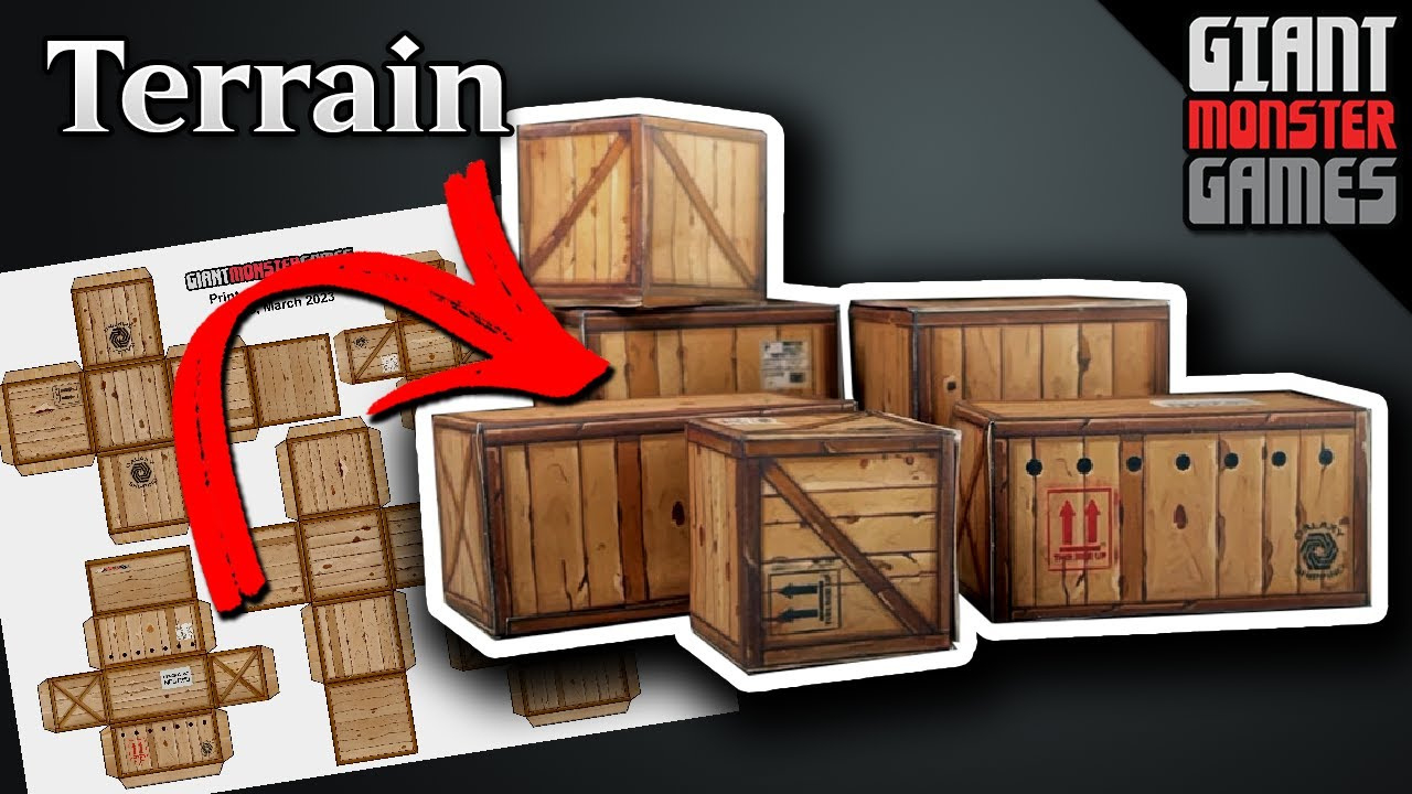 Diy Game Terrain - Free Paper Craft Wood Boxes, Fast And Easy War Game Terrain - Build Time 30 Min regarding Free Printable Paper Wargame Terrain