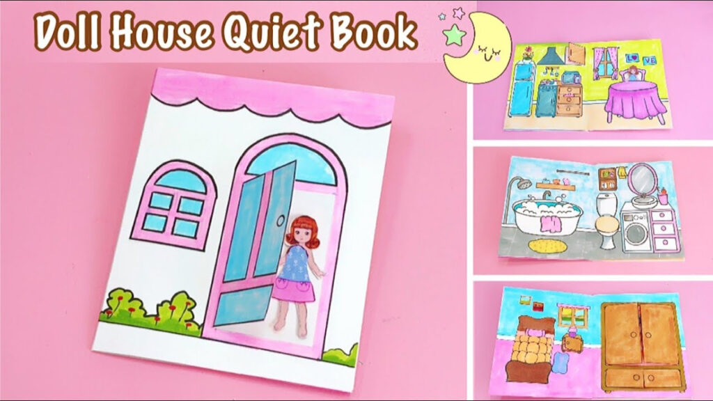 Quiet Book Printable Paper Doll House Grid Paper Printable