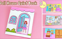 Diy Handmade Doll House Quiet Book | Paper Doll House | Busy Book For  Toddler | Paper Gaming Book within Quiet Book Printable Paper Doll House