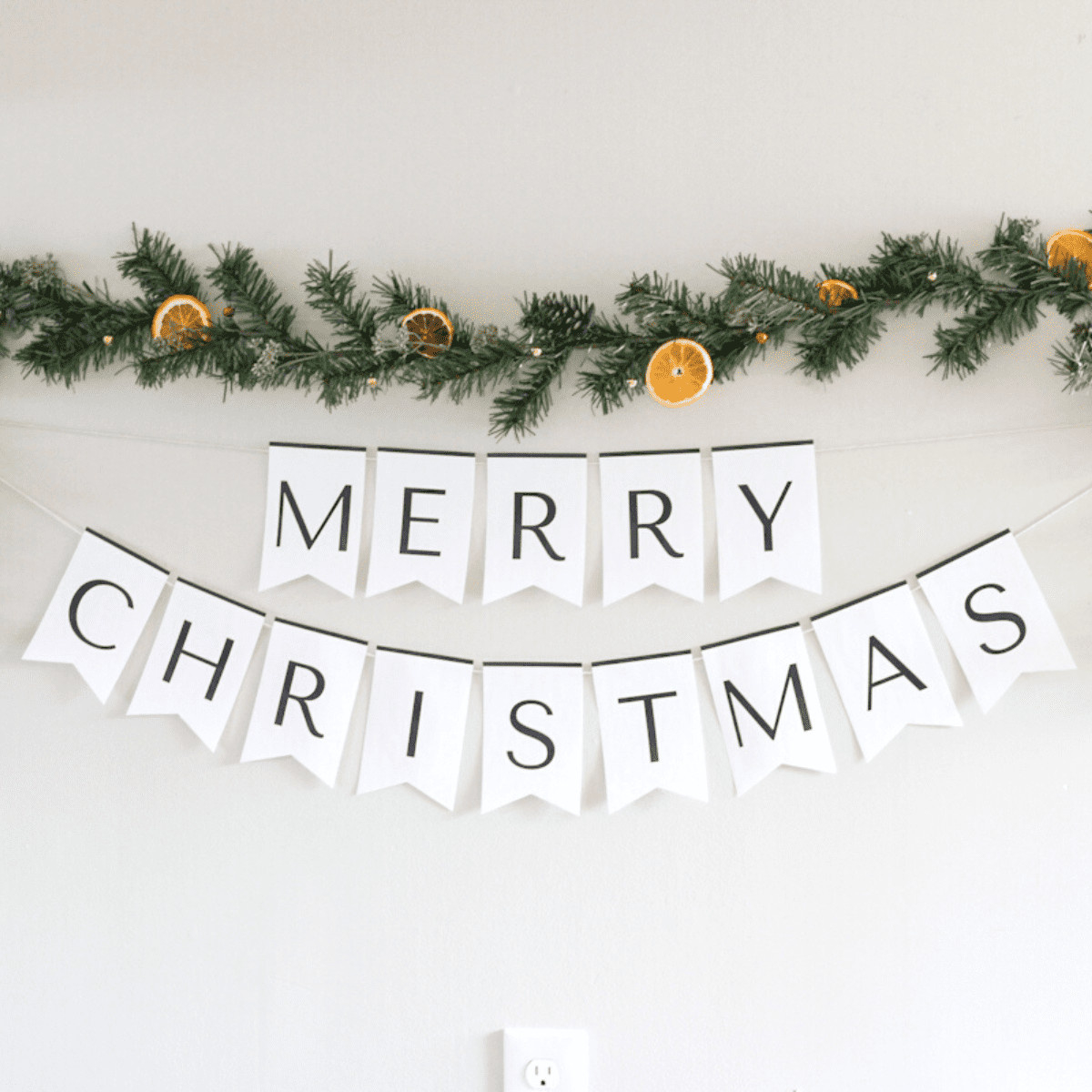 Diy Merry Christmas Banner | Free Printable - The Home Intent inside Merry Christmas Printable Paper