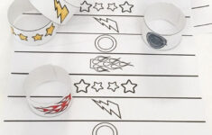 Diy Paper Bracelets - Free Printable throughout Printable Paper Bracelets