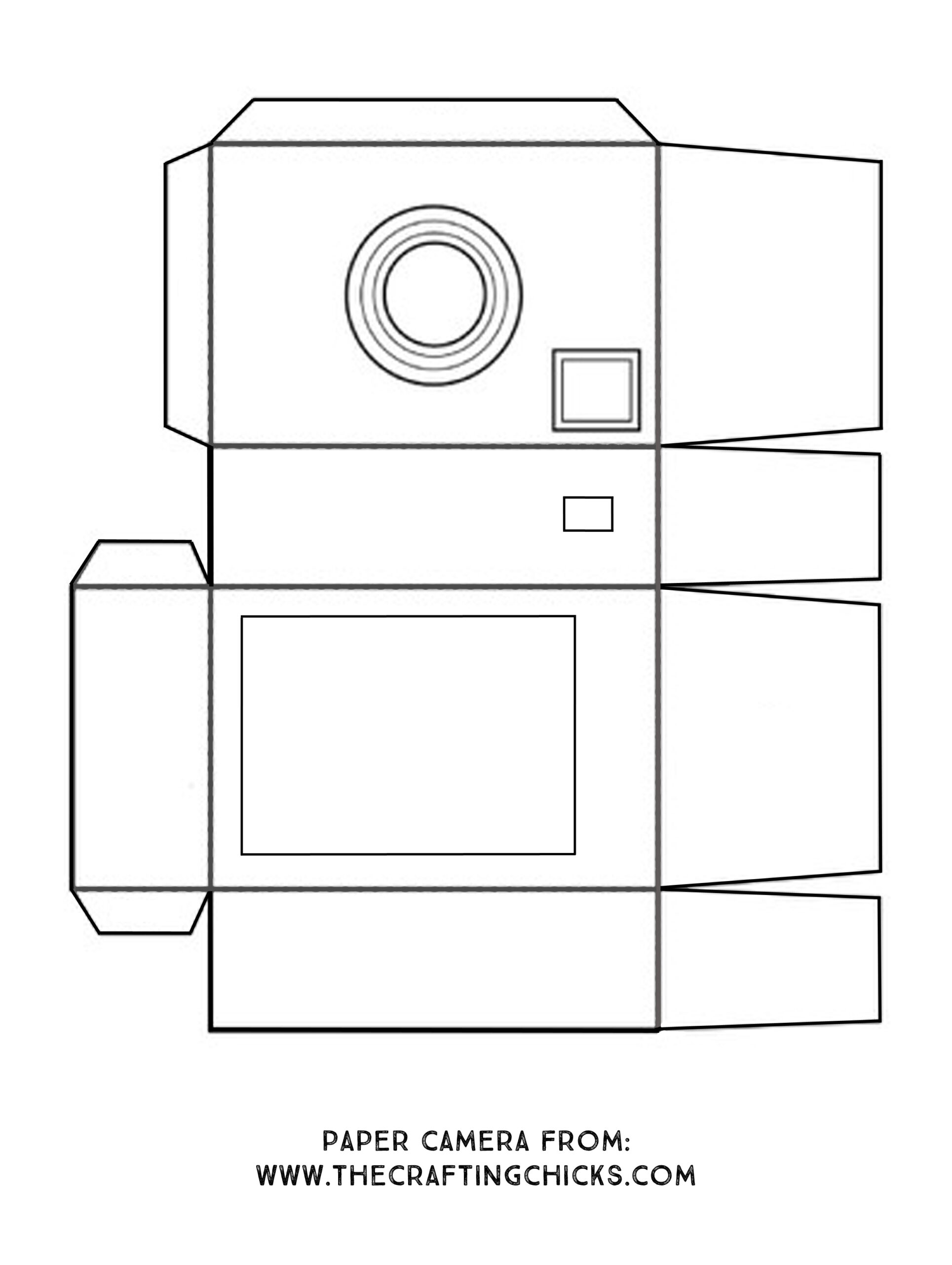 Diy Paper Camera For Kids regarding Printable Paper Camera