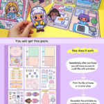 Diy Paper Doll House Book/Diary House/Paper Crafts/Quiet Book/Busy In Free Printable Paper Doll House Print For Kids