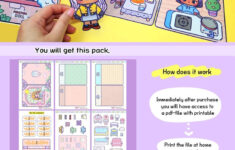 Diy Paper Doll House Book/Diary House/Paper Crafts/Quiet Book/Busy in Free Printable Paper Doll House Print For Kids