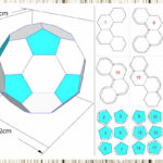 Diy Paper Soccer Ball 3D Papercraft Printable Pdf Throughout Printable Paper Football Template