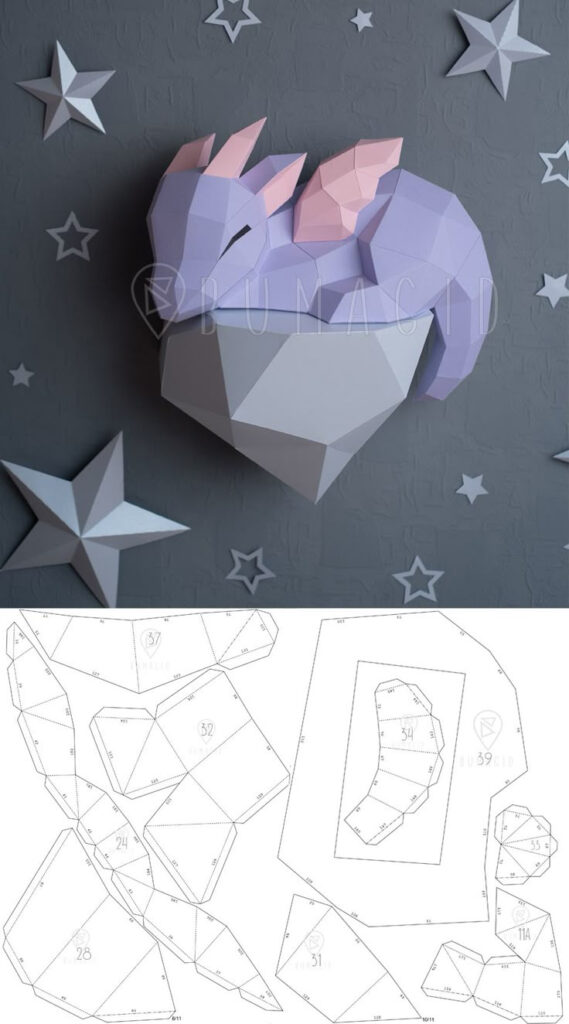Dragon Printable Paper | Grid Paper Printable