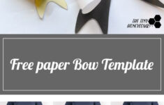 Diy Printable Paper Bow With Template throughout Printable Paper Bow Template