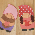 Diy Valentine Paper Gnome Craft For All Ages With Regard To Printable Paper Gnome Pattern Free