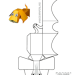 Dog Paper Model   Free Printable Paper Modelsanton Filonov For Printable Paper Dog Template