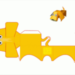 Dog Paper Model   Free Printable Paper Modelsanton Filonov Regarding Printable Paper Dog Template