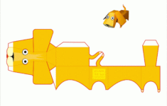 Dog Paper Model - Free Printable Paper Modelsanton Filonov regarding Printable Paper Dog Template