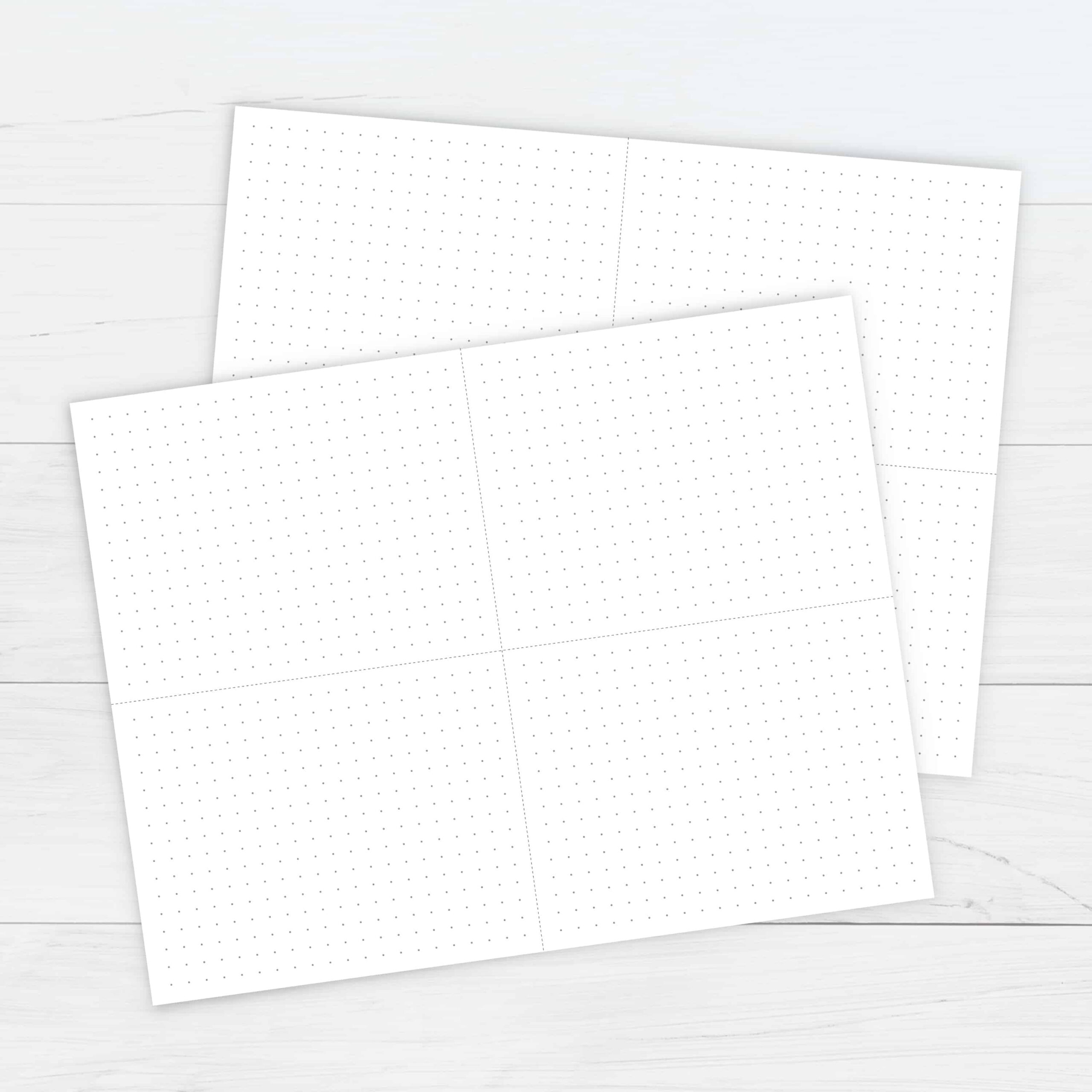 Dot Grid Cards Template - Free Printable Download within Printable Paper For Cards