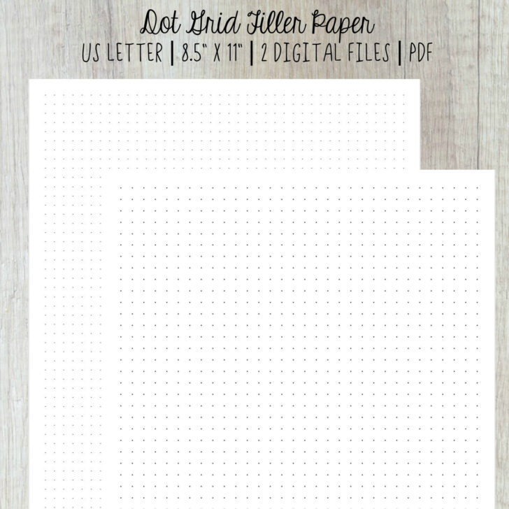 Dot Grid Paper 8.5 X 11 Printable