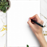 Dot Grid Paper Template – Ideal For Notes, Sketches & More Inside 5mm Dot Grid Paper Printable