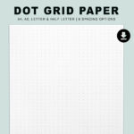 Dot Grid Papier Bündel Printable | Sofortiger Download Pdf | A4 Intended For Dot Printable Paper