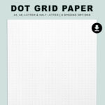 Dot Grid Papier Bündel Printable | Sofortiger Download Pdf | A4 Throughout Dot Grid Paper Printable A4