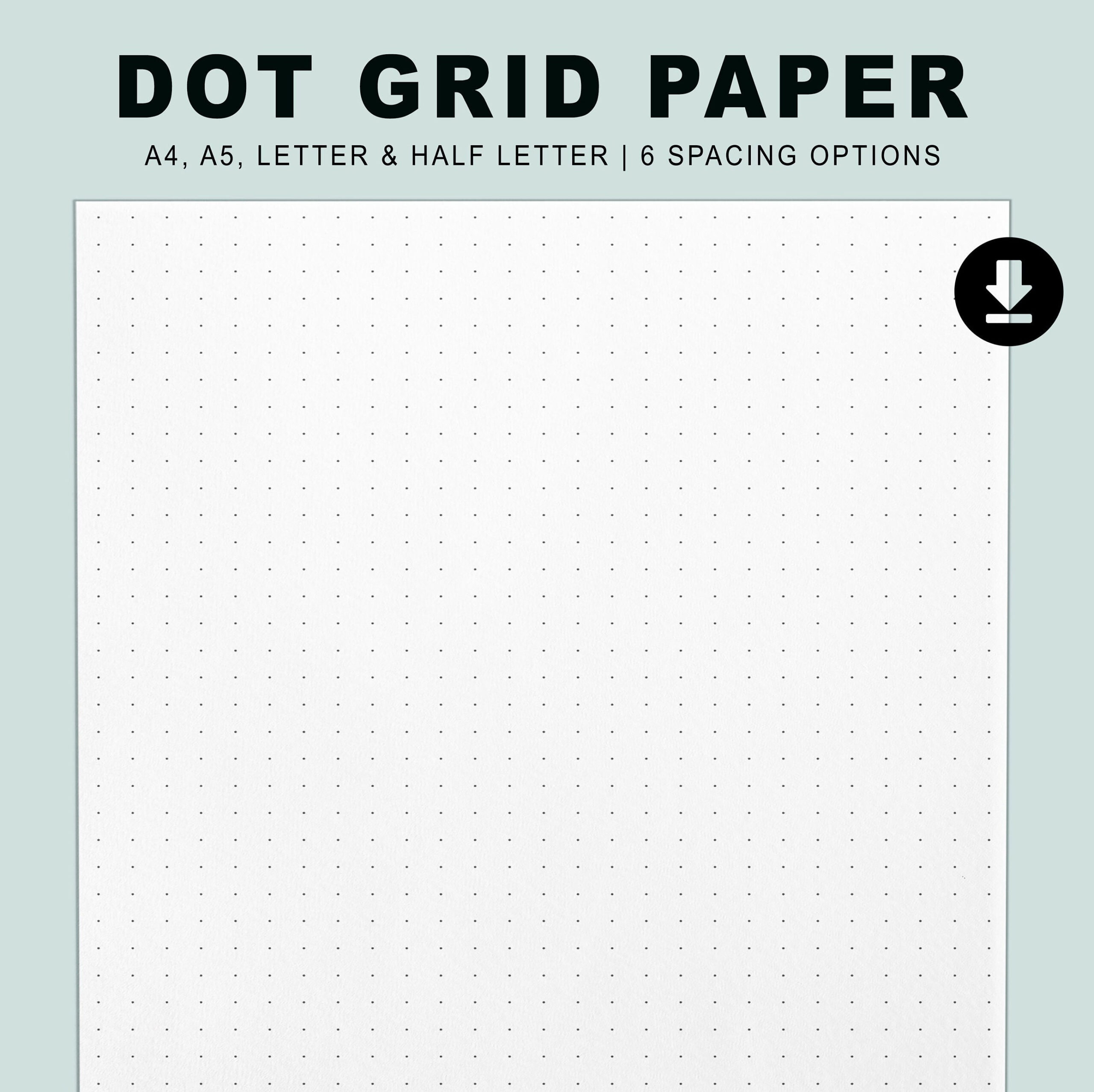 Dot Grid Papier Bündel Printable | Sofortiger Download Pdf | A4 throughout Dot Grid Paper Printable A4