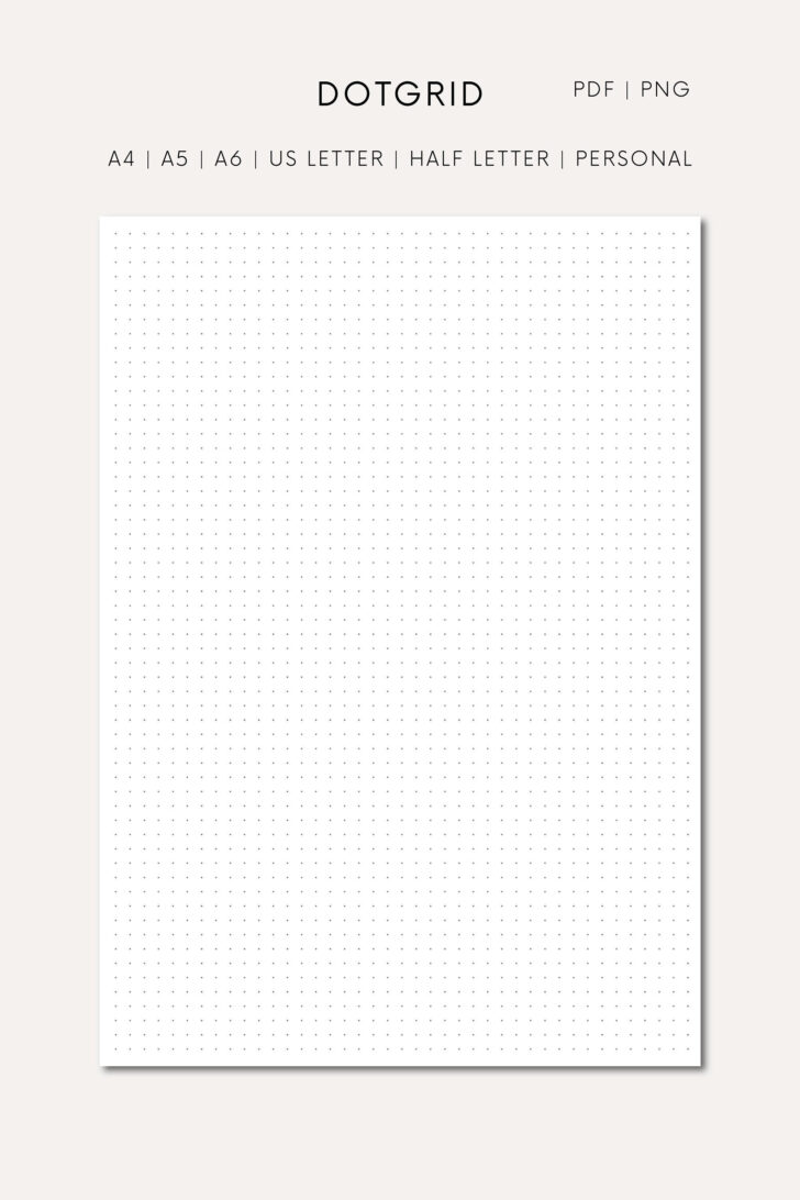 Dot Grid Paper Printable