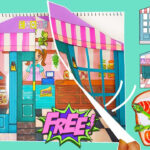 [Download Free Printable Dolls Playing] Paper Quiet Book Dollhouse Making  Sandwich Shop Kitchen Inside Free Printable Paper Quiet Book