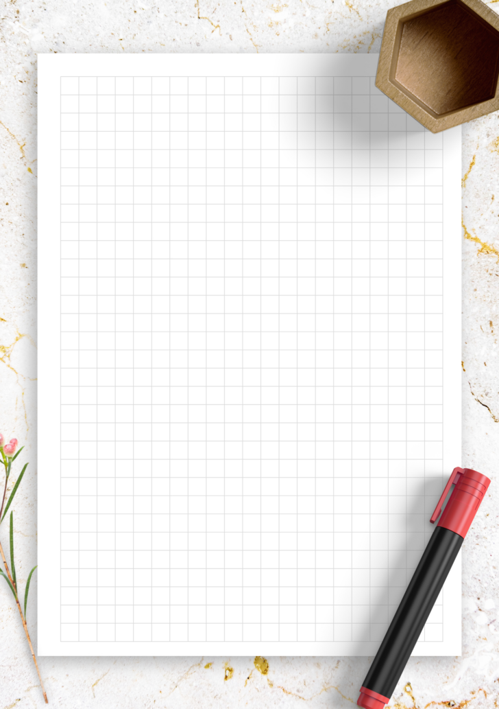 Downloadable Printable Graph Paper 1/4 Inch