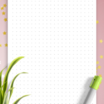 Download Printable Dot Grid Paper With 4 Dots Per Inch Pdf With Printable Paper With Dots