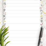 Download Printable Lined Paper Template   College Ruled 7.1Mm Pdf Pertaining To Design Printable Paper