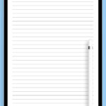 Download Printable Lined Paper Template   Narrow Ruled 1/4 Inch Pdf With Narrow Lined Printable Paper