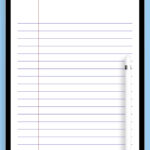 Download Printable Lined Paper Template   Wide Ruled 8.7Mm Blue Pdf For Wide Ruled Printable Paper