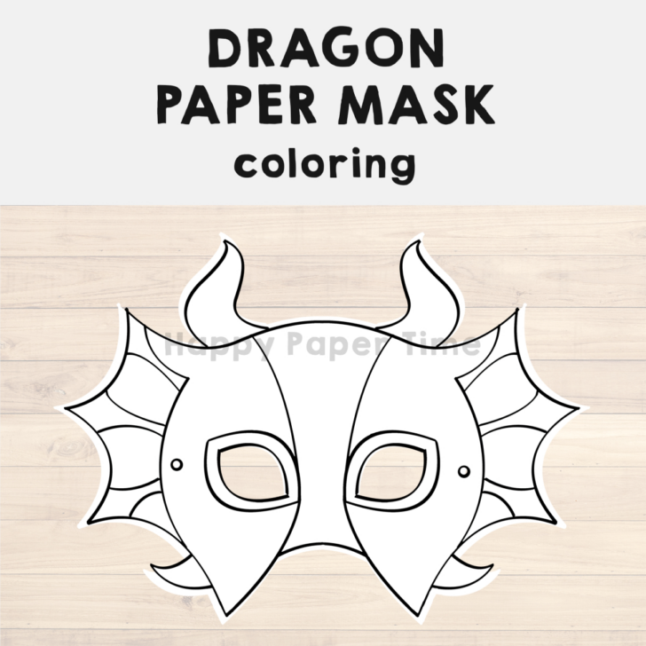 Printable Paper Mask Template