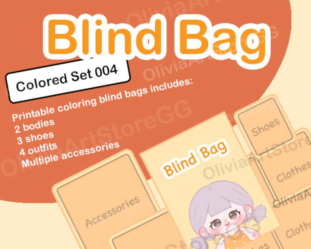 Druckbare Papier Blind Tasche Idol Plüsch Papier Puppe Anziehspiel throughout Printable Paper Blind Bag