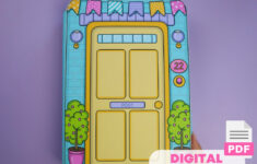 Druckbares Diy-Projekt „Dream Dollhouse With Paper Dolls Busy Book regarding Printable Paper Doll House Book