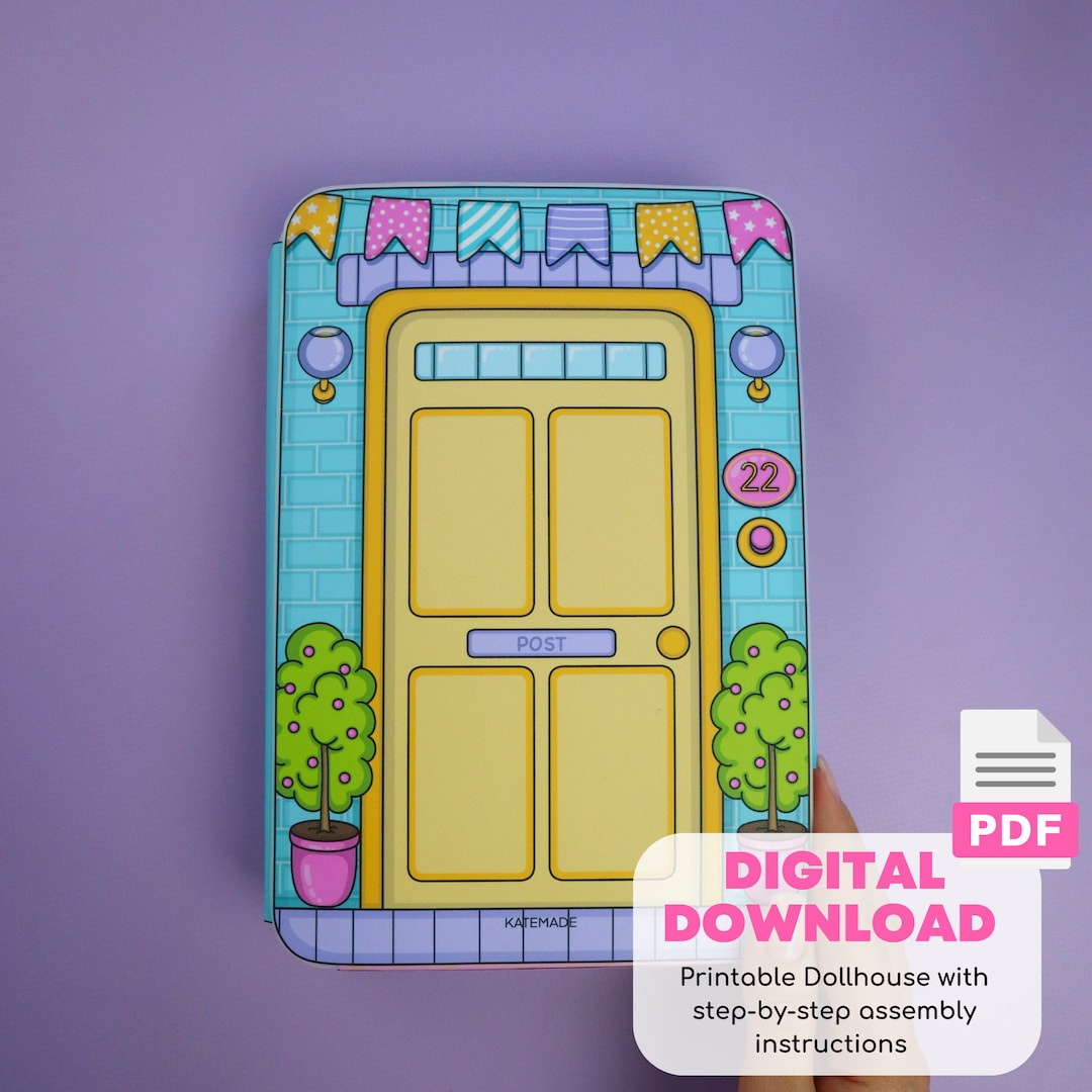Druckbares Diy-Projekt „Dream Dollhouse With Paper Dolls Busy Book regarding Printable Paper Doll House Book