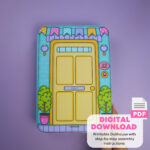 Druckbares Diy Projekt „Dream Dollhouse With Paper Dolls Busy Book Regarding Printable Paper Dollhouse