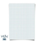 Drucken Sie Ihr Eigenes | Graph Grid Paper | 1/4 Zoll Quadrate | Pdf Format  • Blau, Grau, Schwarz, Rot • Verwandeln Sie Jedes Druckerpapier In Grid With Printable 1/4 Grid Paper