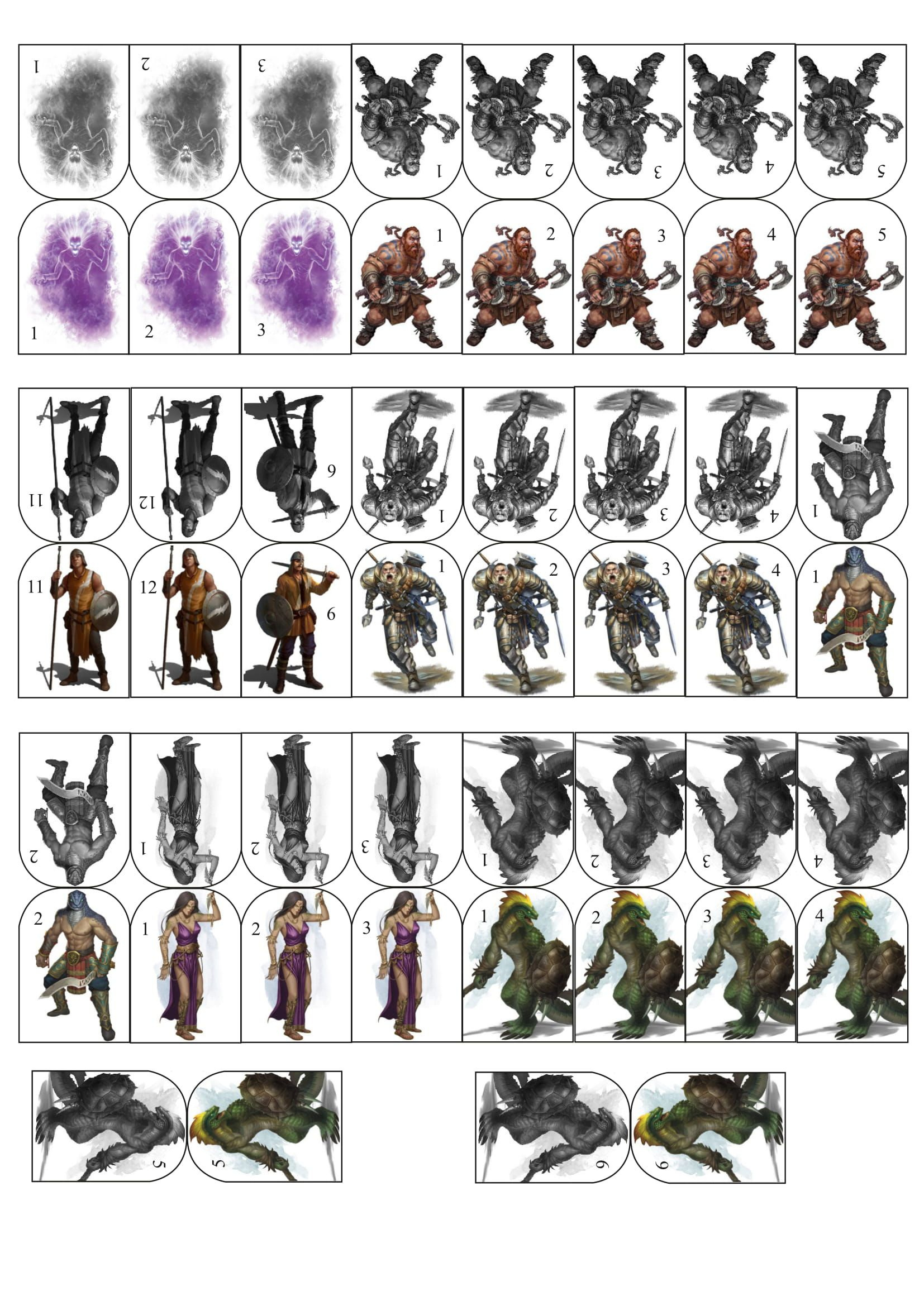 Dungeons And Dragons Miniatures: 92 D&amp;amp;D Paper Miniature Ideas To inside Printable Paper Minis