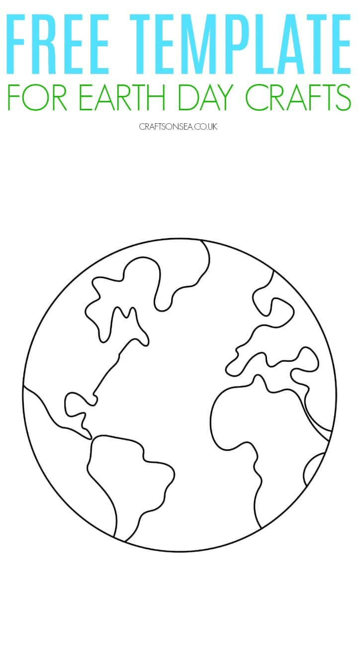 Earth Template {Free Printable Pdf} - Crafts On Sea regarding Free Printable Paper Globe Template