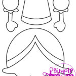 Easy And Adorable Princess Puppet Paper Bag Craft Instant Printable Template Throughout Printable Paper Bag Crafts