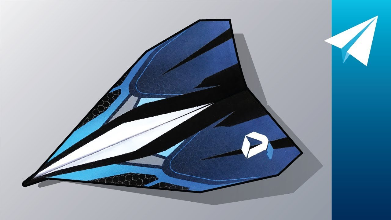 Easy Paper Airplane With A Free Template! — Blue Baron, Designed Jdorigami in Foldable Flight Free Printable Paper Airplane Templates