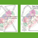 Easy Paper Dragon Hand Puppet Base Printable Pdf Template Fun Kids Intended For Printable Paper Dragon Puppet Template